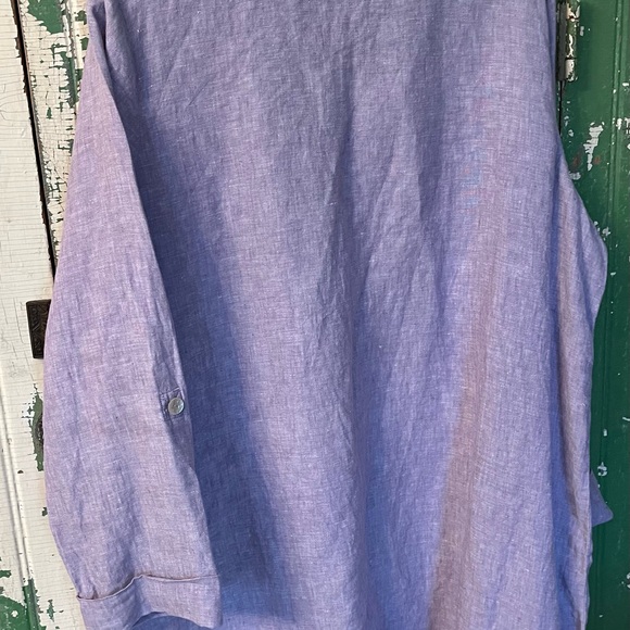 Soft Surroundings Lavender Shirt Tunic XL - Picture 5 of 7